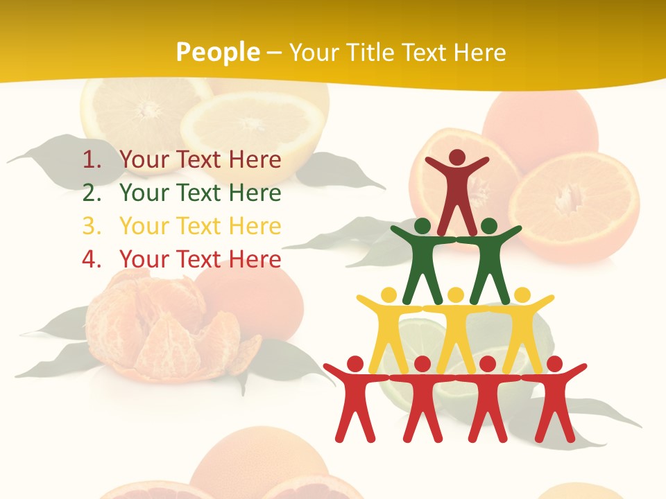 Ruby Mandarin Clementine PowerPoint Template