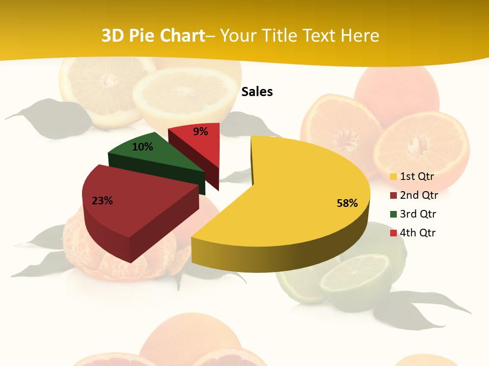 Ruby Mandarin Clementine PowerPoint Template