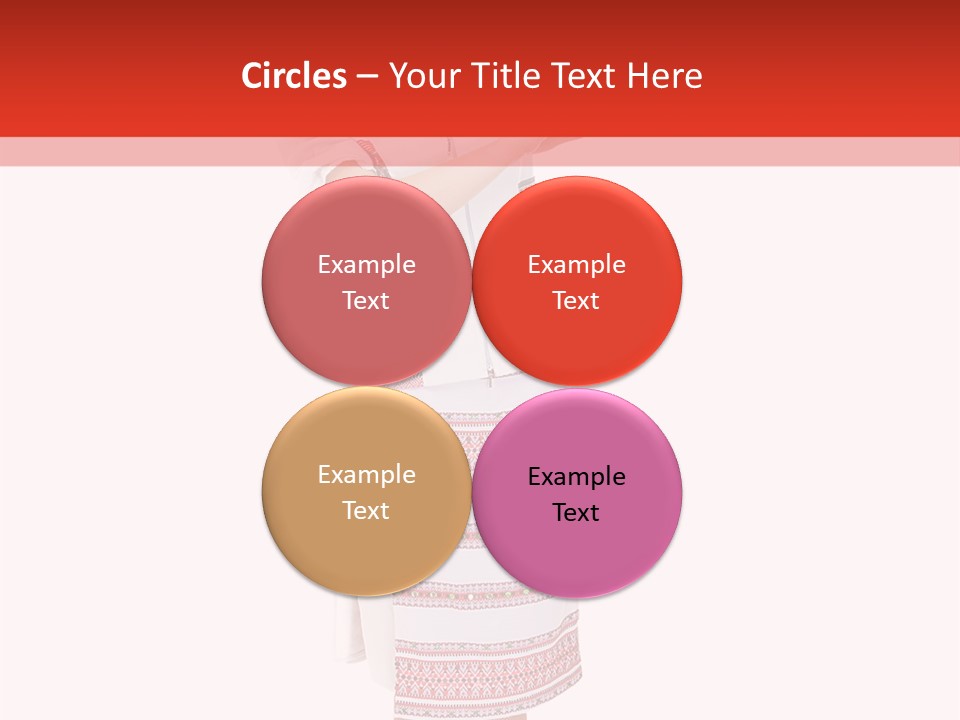 Cloth Brunette Red PowerPoint Template