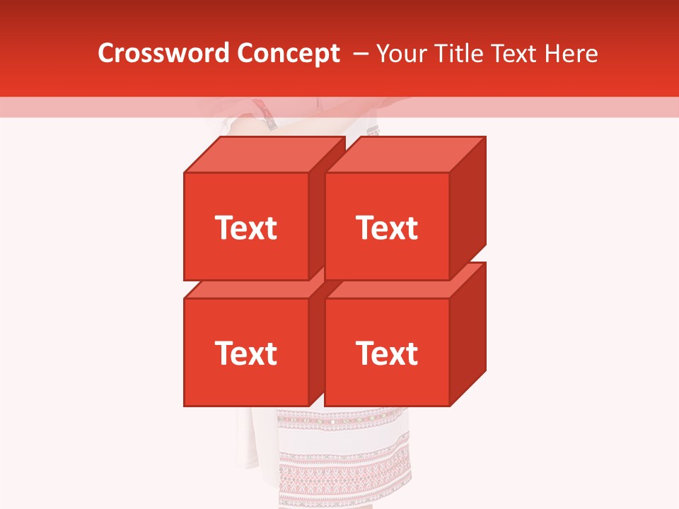 Cloth Brunette Red PowerPoint Template