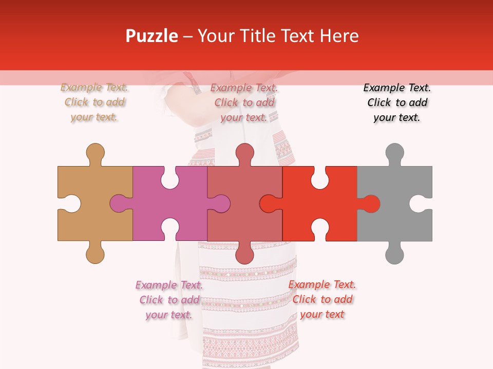 Cloth Brunette Red PowerPoint Template