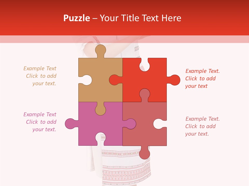 Cloth Brunette Red PowerPoint Template