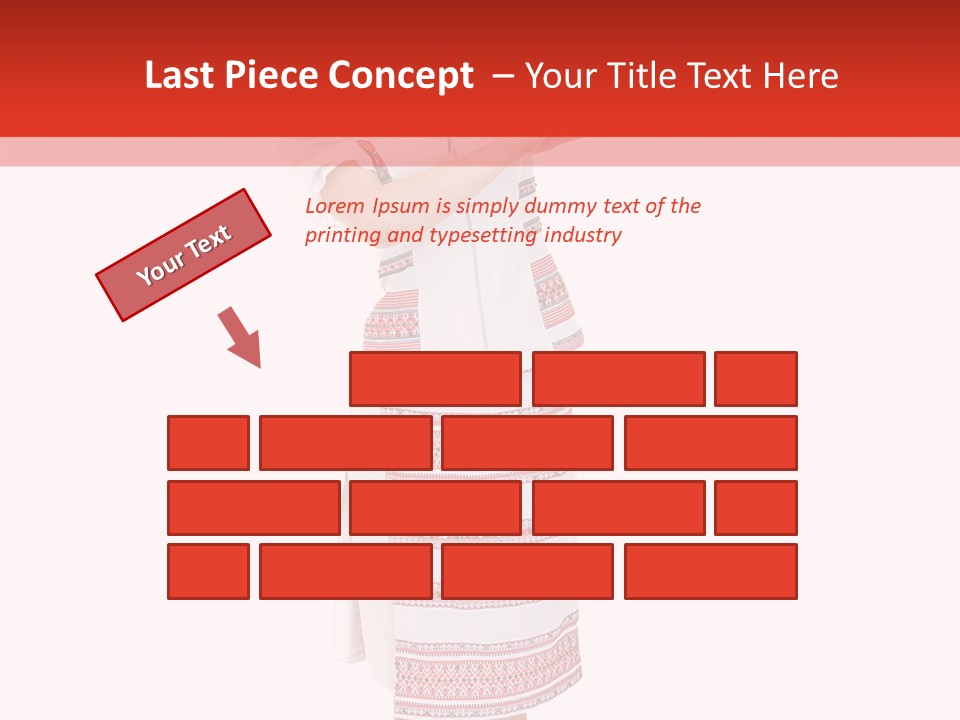 Cloth Brunette Red PowerPoint Template