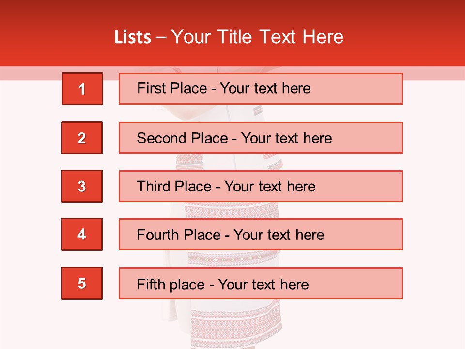 Cloth Brunette Red PowerPoint Template