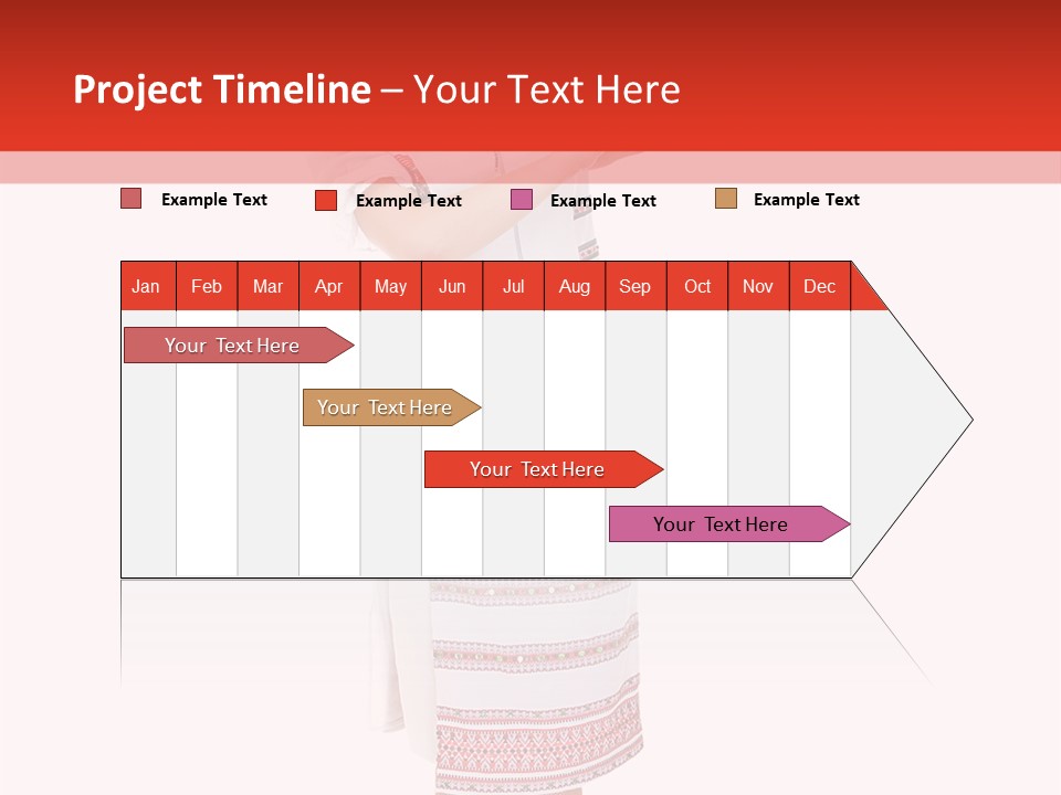 Cloth Brunette Red PowerPoint Template