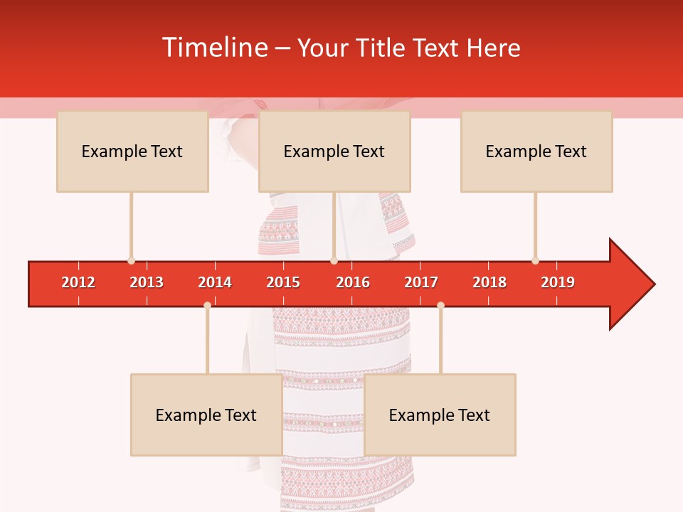 Cloth Brunette Red PowerPoint Template