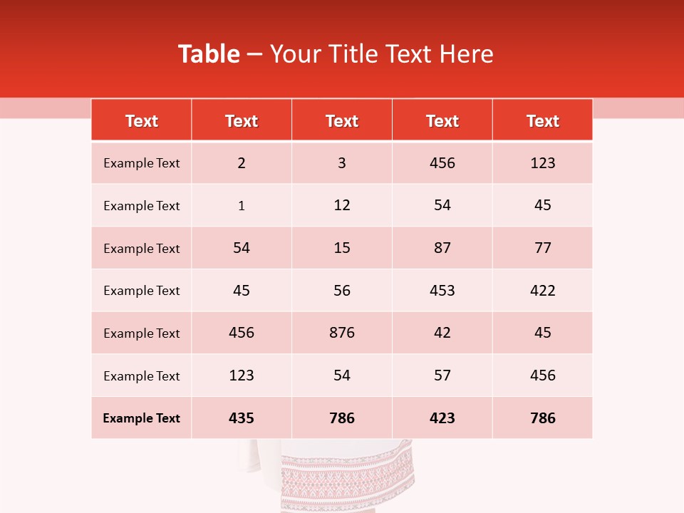 Cloth Brunette Red PowerPoint Template