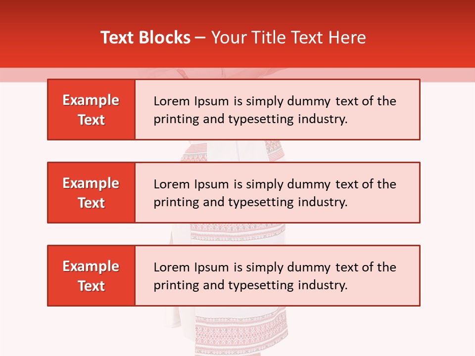 Cloth Brunette Red PowerPoint Template