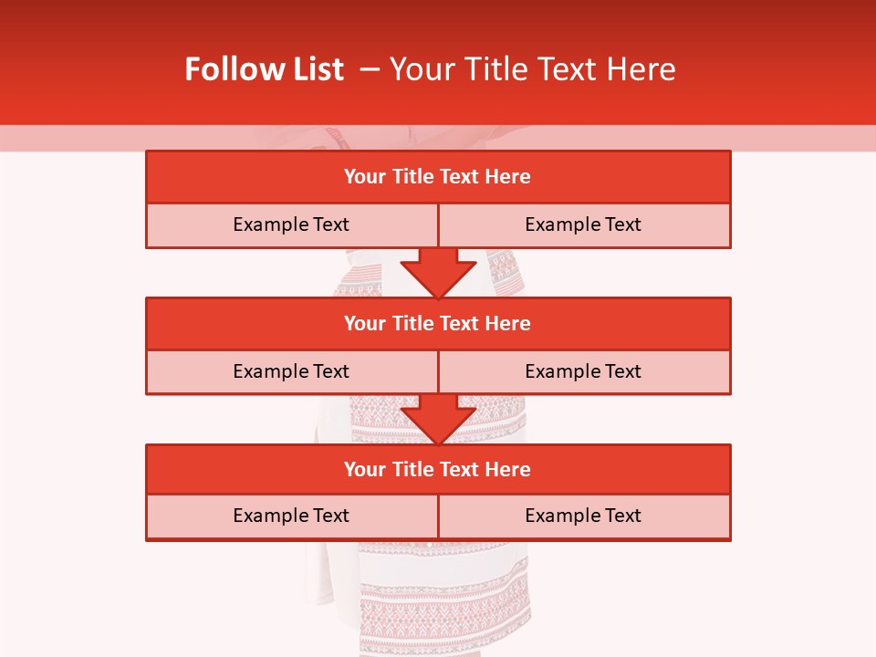 Cloth Brunette Red PowerPoint Template