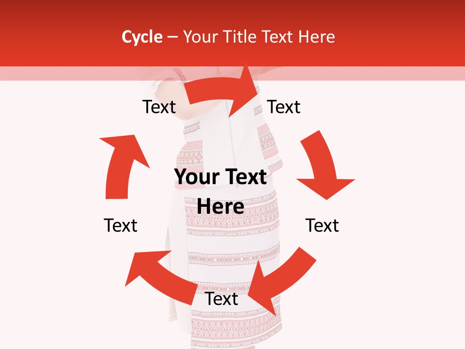 Cloth Brunette Red PowerPoint Template