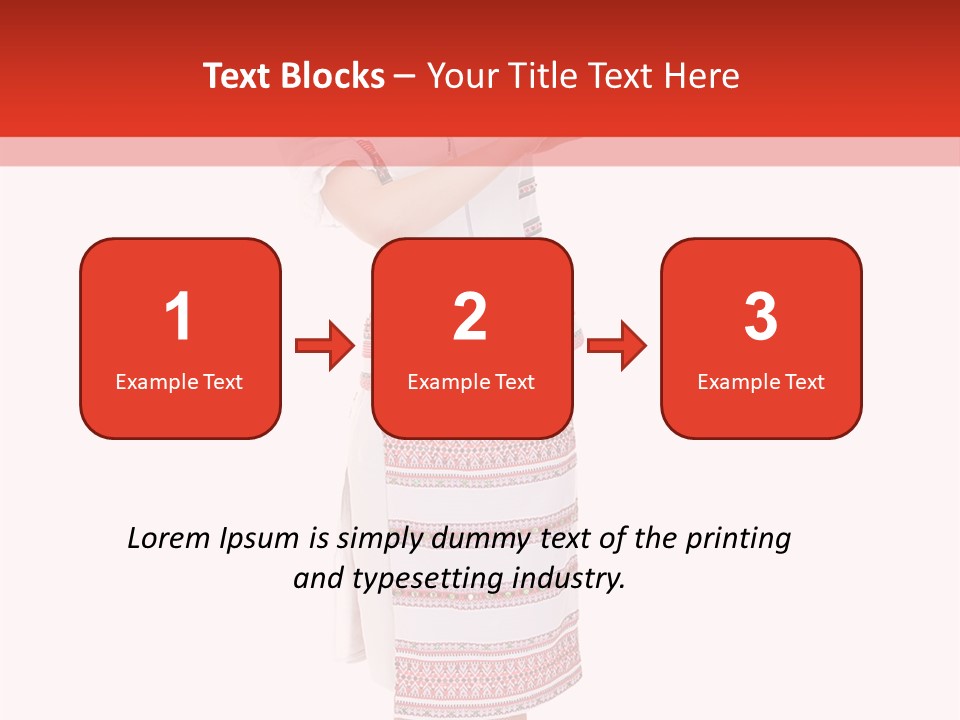 Cloth Brunette Red PowerPoint Template