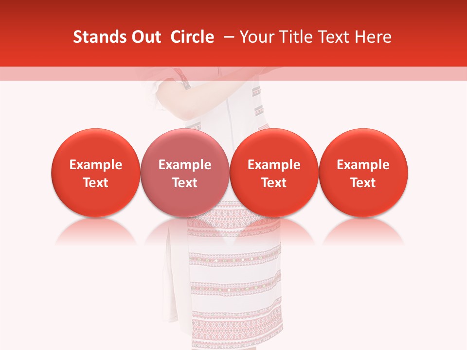 Cloth Brunette Red PowerPoint Template