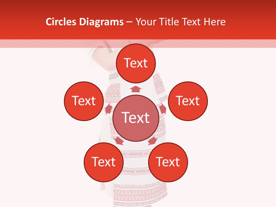 Cloth Brunette Red PowerPoint Template