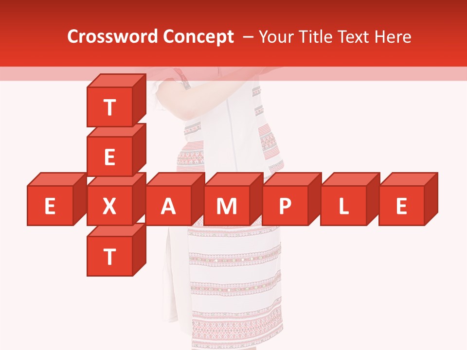 Cloth Brunette Red PowerPoint Template