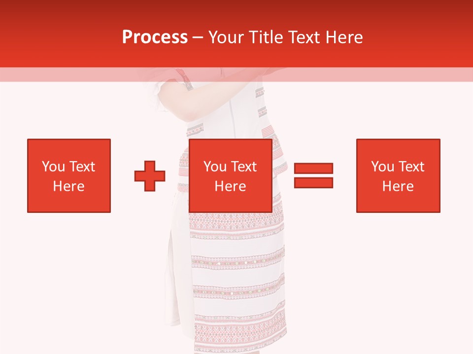 Cloth Brunette Red PowerPoint Template