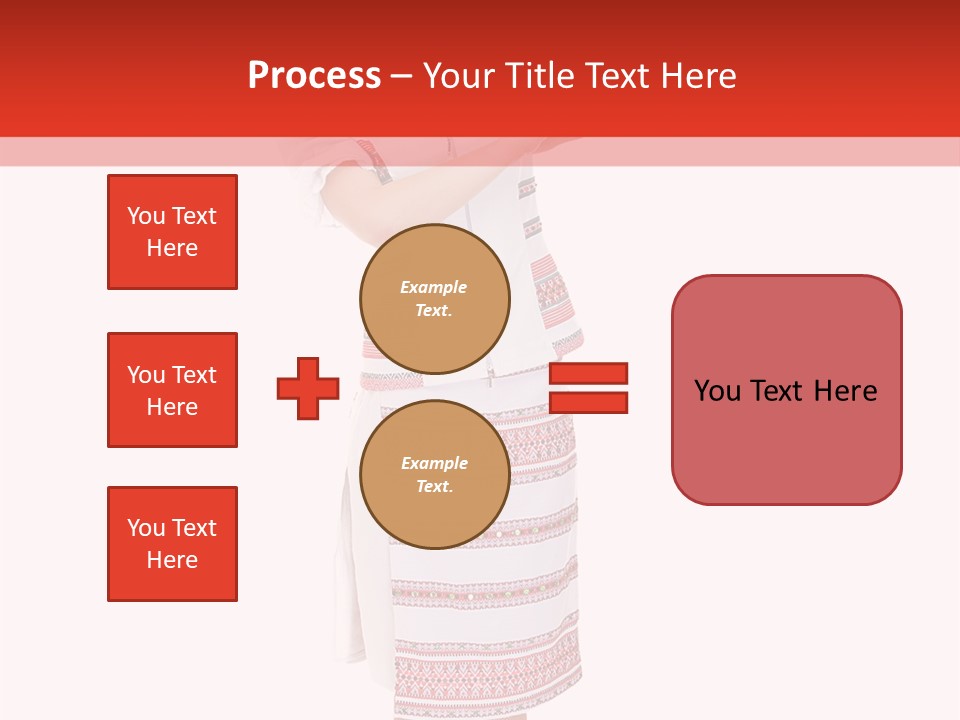 Cloth Brunette Red PowerPoint Template