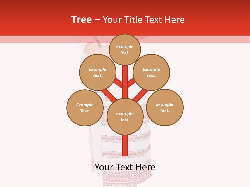 Cloth Brunette Red PowerPoint Template