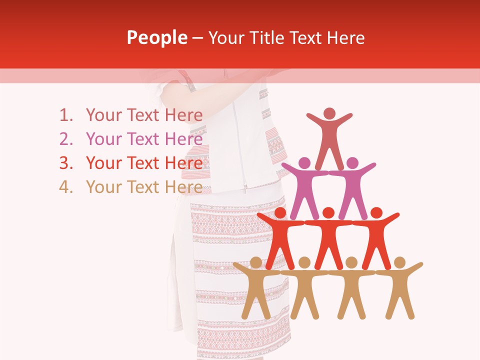 Cloth Brunette Red PowerPoint Template