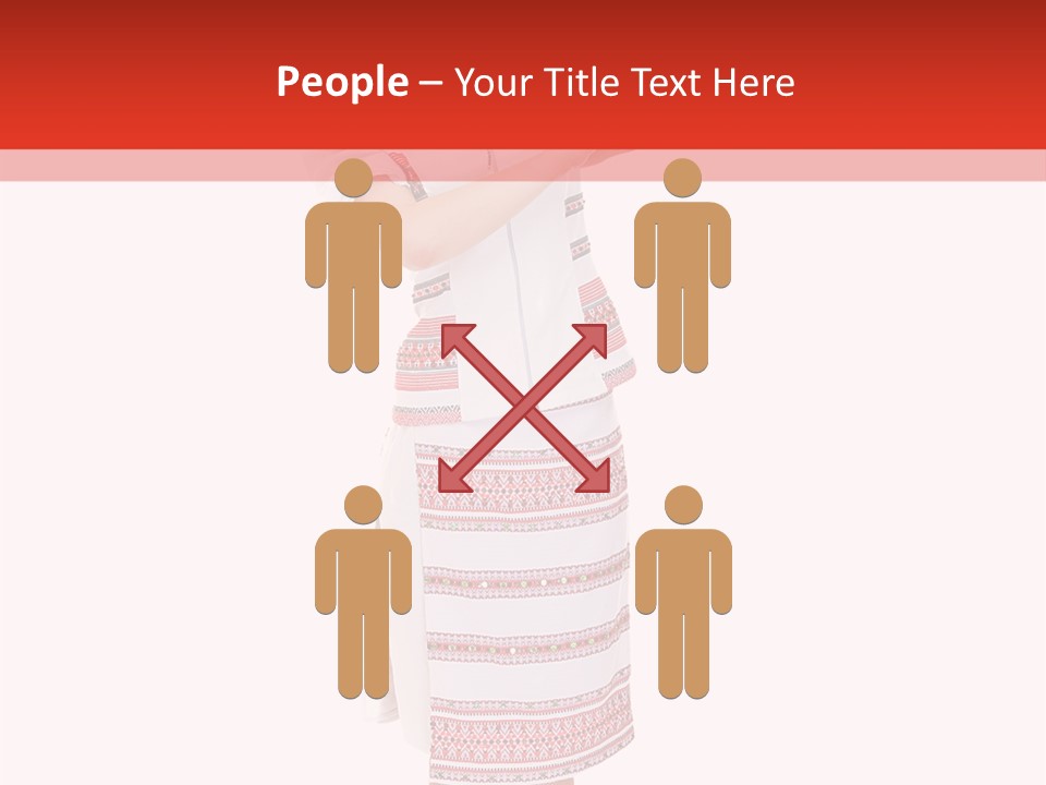 Cloth Brunette Red PowerPoint Template