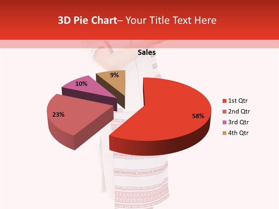 Cloth Brunette Red PowerPoint Template