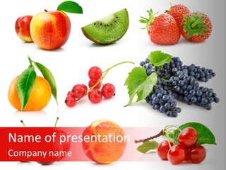 Apple Meal Plum PowerPoint Template