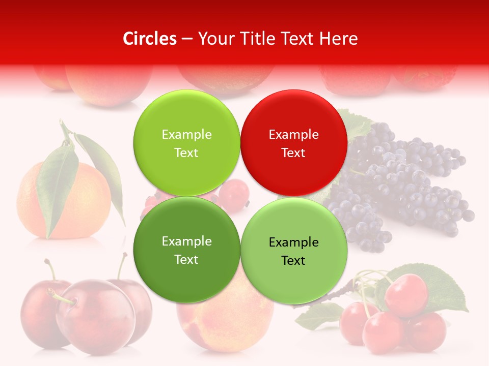 Apple Meal Plum PowerPoint Template