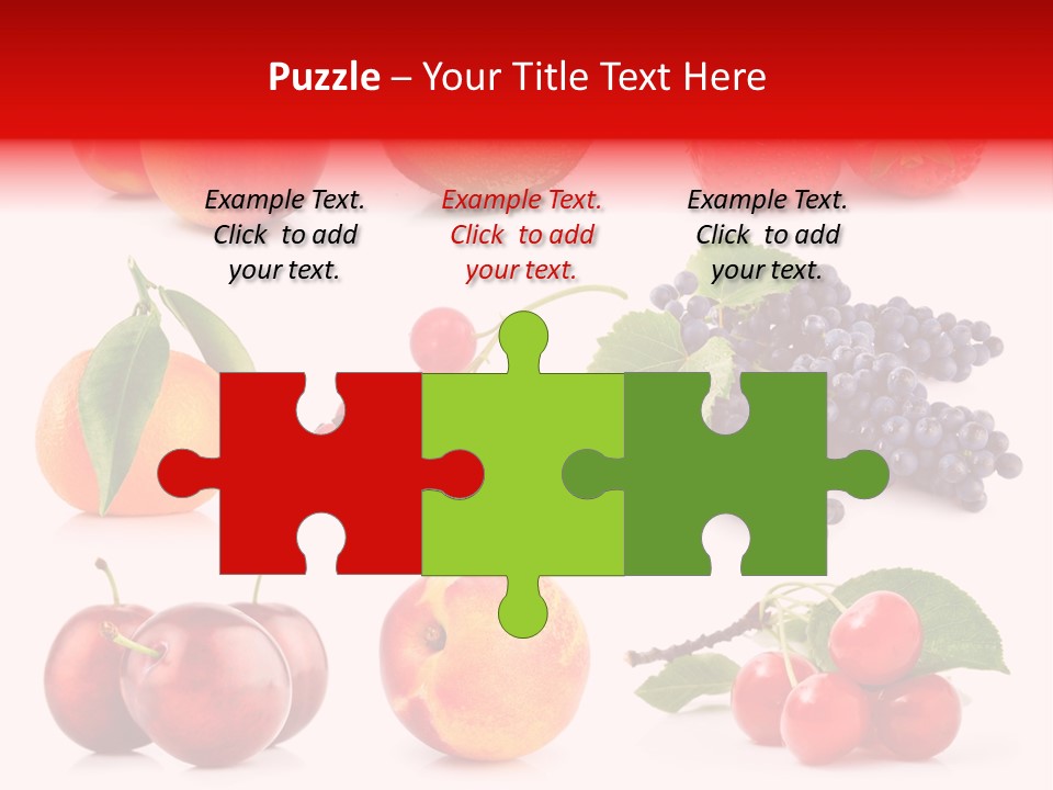 Apple Meal Plum PowerPoint Template