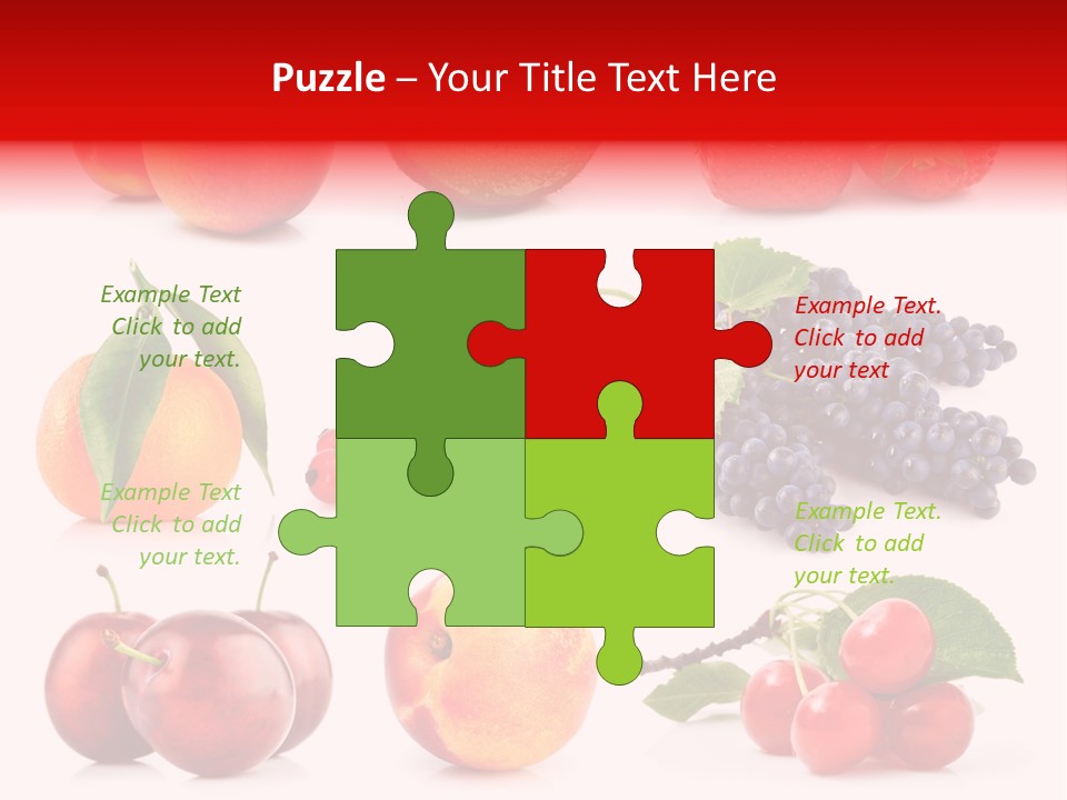 Apple Meal Plum PowerPoint Template