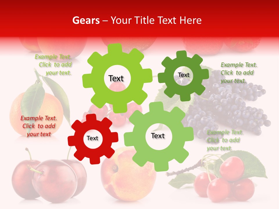 Apple Meal Plum PowerPoint Template