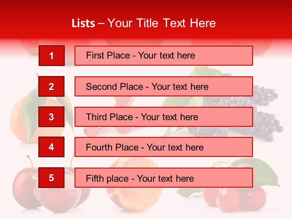 Apple Meal Plum PowerPoint Template