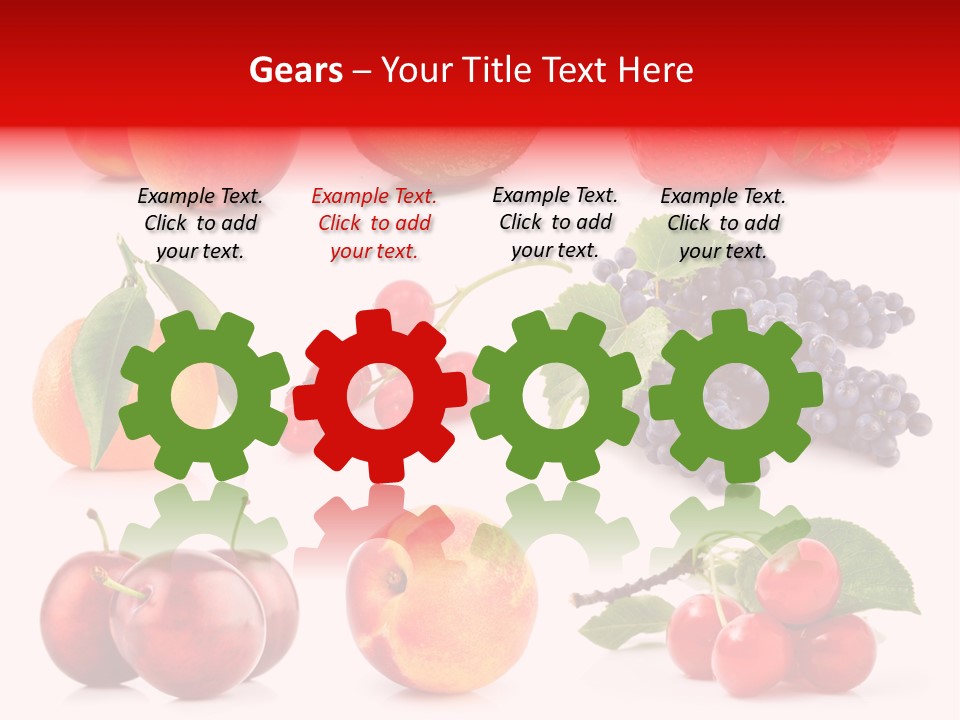 Apple Meal Plum PowerPoint Template