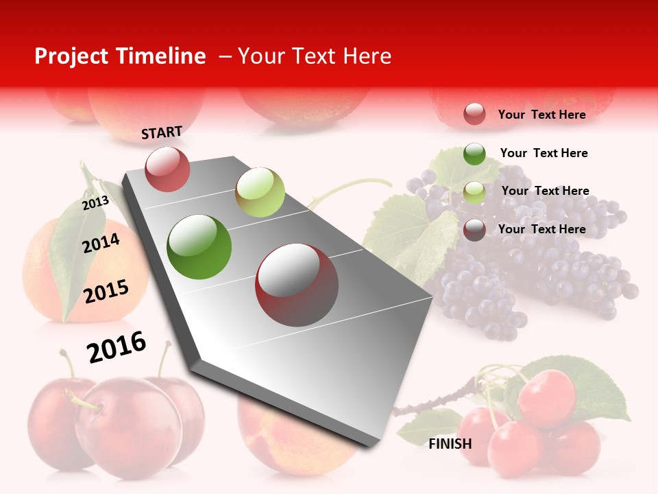 Apple Meal Plum PowerPoint Template