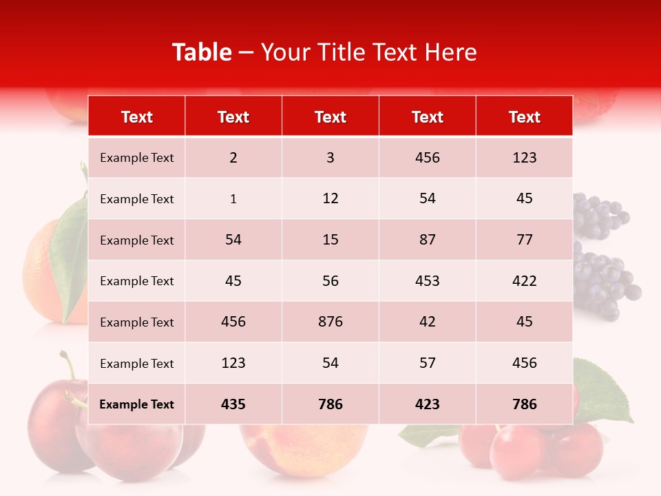Apple Meal Plum PowerPoint Template