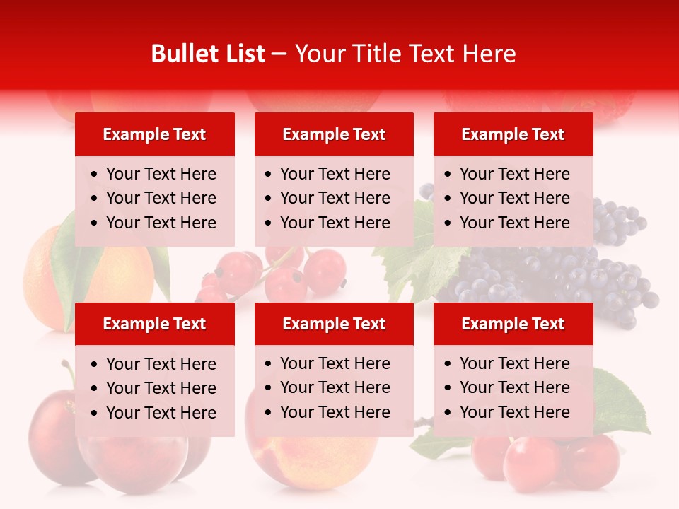 Apple Meal Plum PowerPoint Template