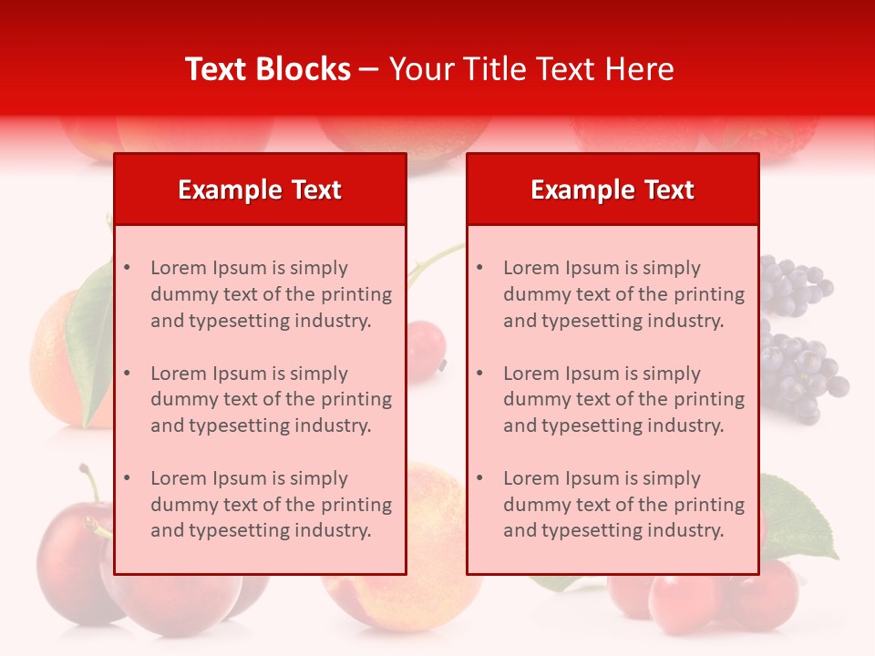 Apple Meal Plum PowerPoint Template