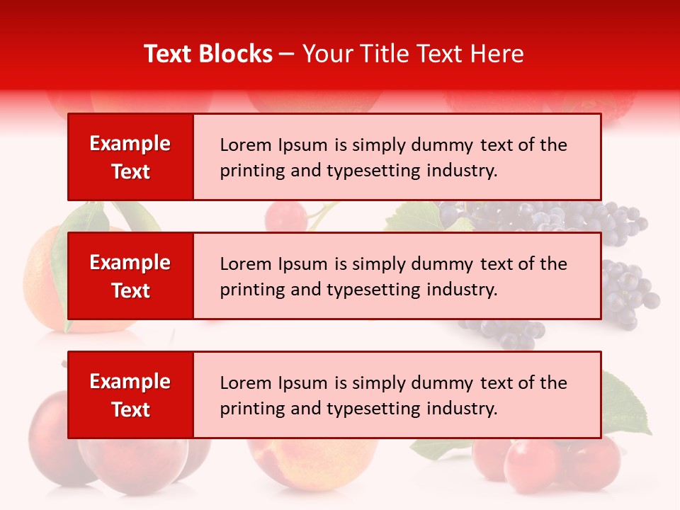 Apple Meal Plum PowerPoint Template