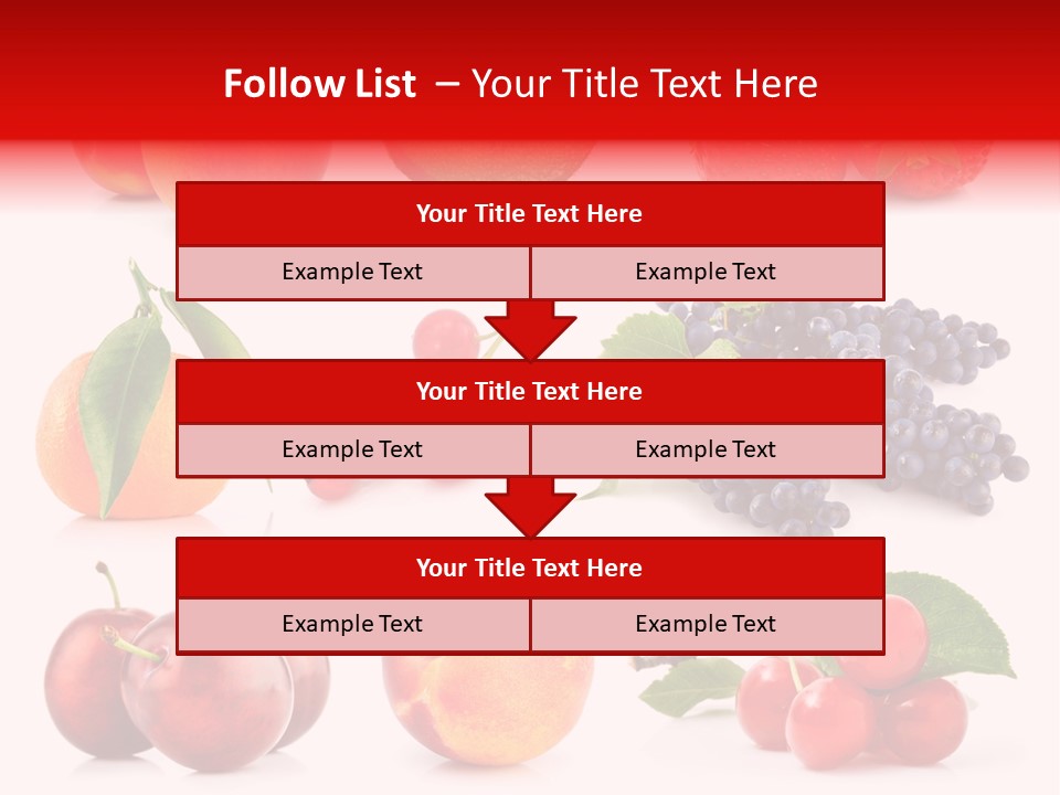 Apple Meal Plum PowerPoint Template