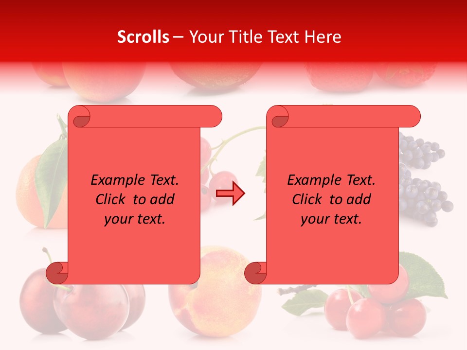 Apple Meal Plum PowerPoint Template