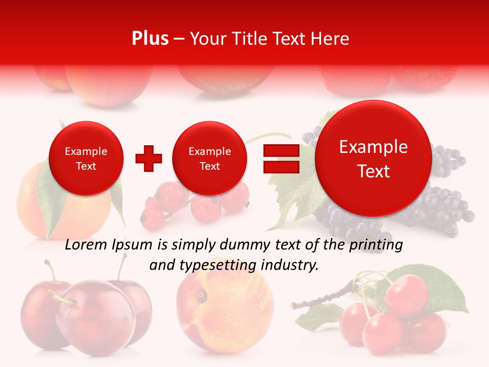 Apple Meal Plum PowerPoint Template