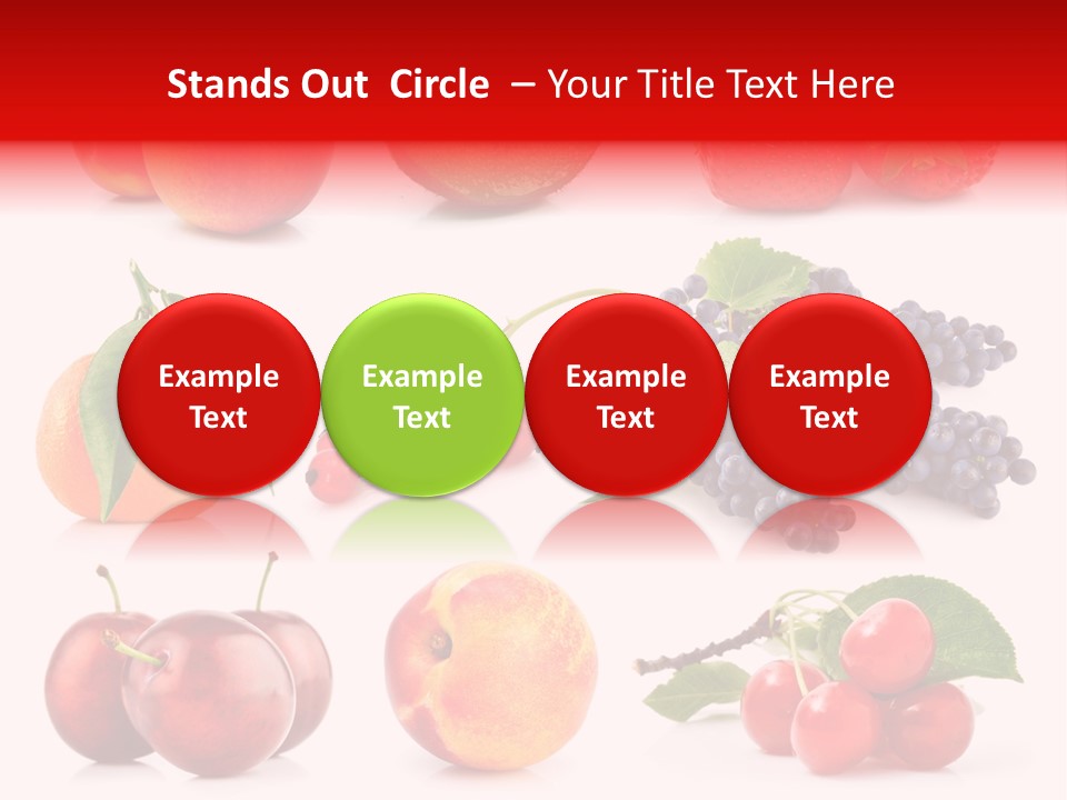 Apple Meal Plum PowerPoint Template