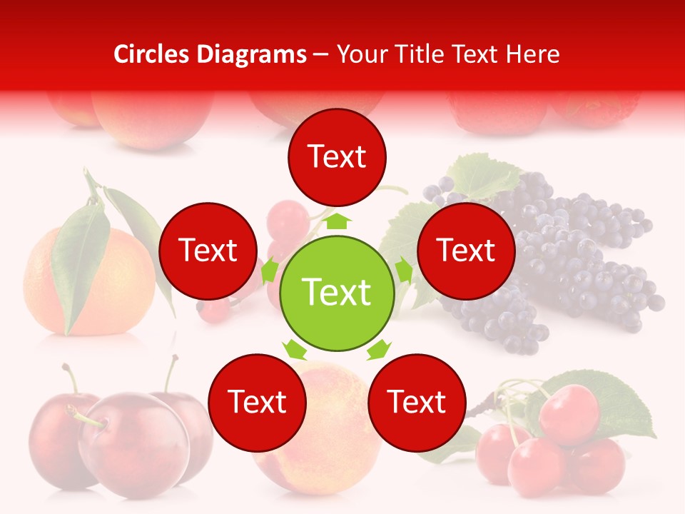 Apple Meal Plum PowerPoint Template