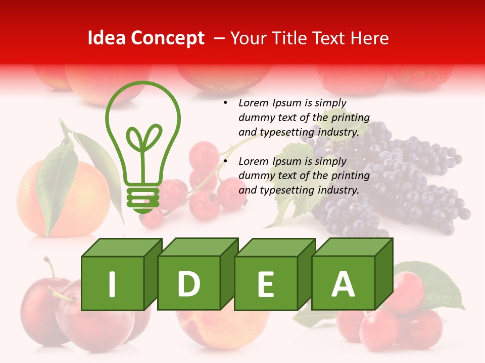 Apple Meal Plum PowerPoint Template