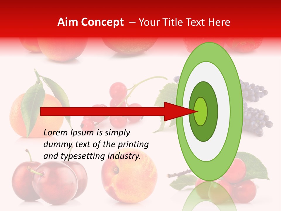 Apple Meal Plum PowerPoint Template
