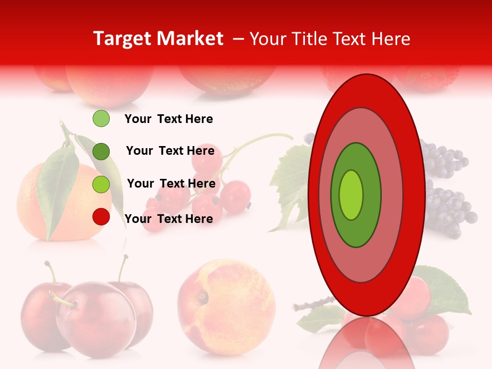 Apple Meal Plum PowerPoint Template