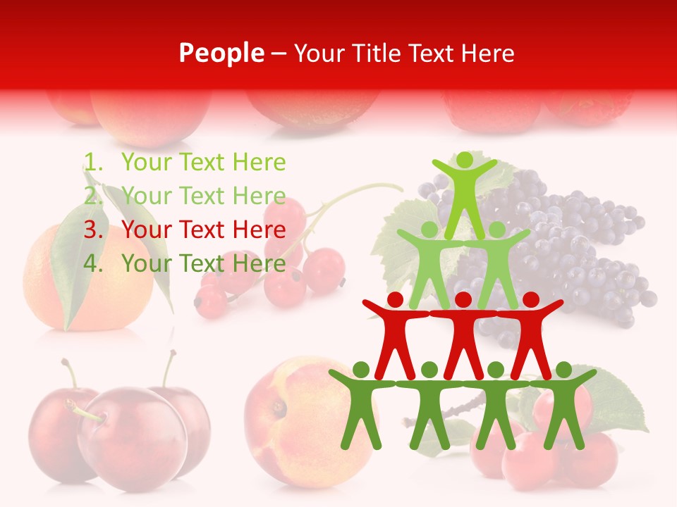 Apple Meal Plum PowerPoint Template