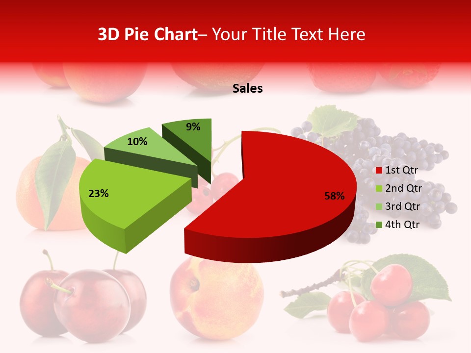 Apple Meal Plum PowerPoint Template
