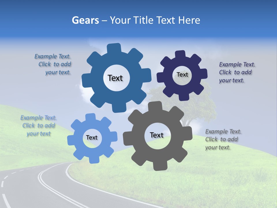 Farm Lane Landscape PowerPoint Template