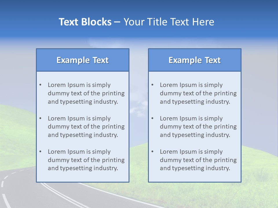 Farm Lane Landscape PowerPoint Template