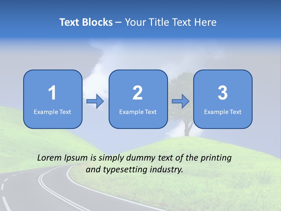Farm Lane Landscape PowerPoint Template