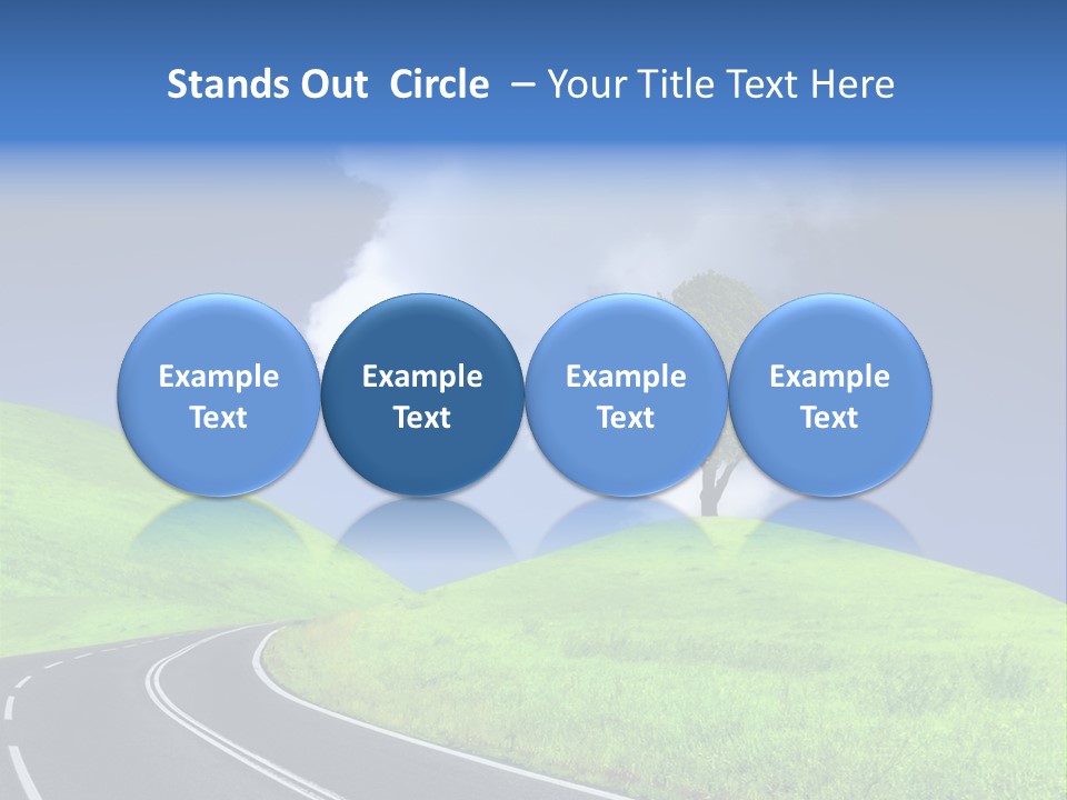 Farm Lane Landscape PowerPoint Template